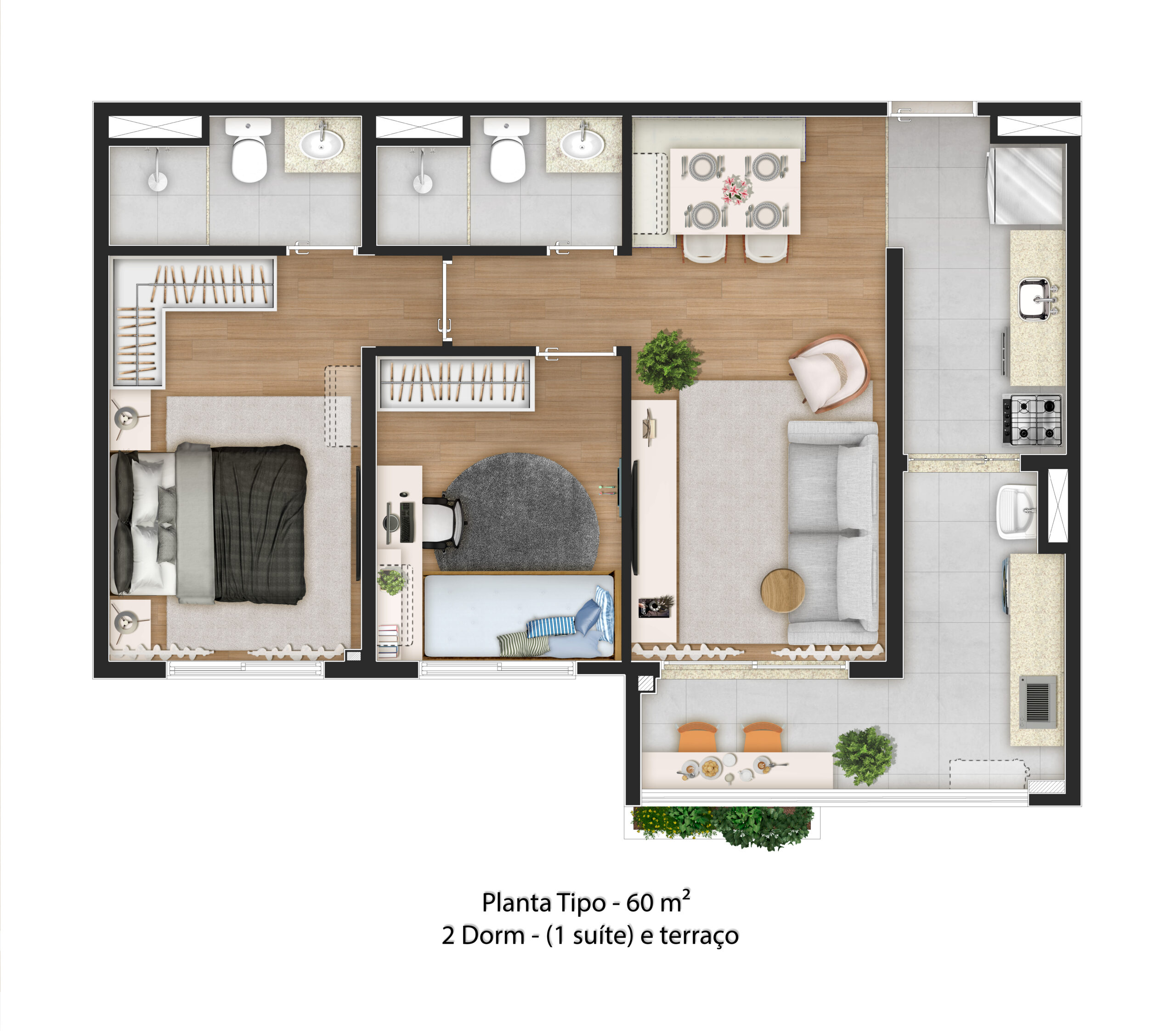 60M2_PLANTA_PADRÃO_2_DORM._SENDO_1_SUÍTE_E_TERRAÇO-SEM_COTA-R00